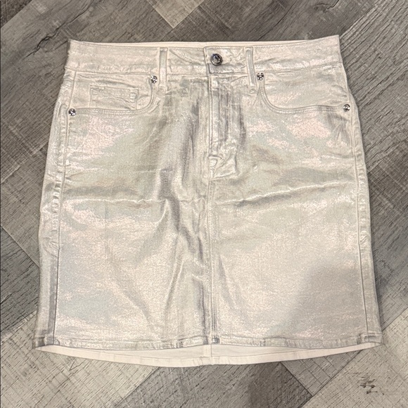 Good American Dresses & Skirts - Good American Metallic Mini Skirt